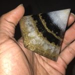 Powerful Obsidian Orgonite Pyramid With Copper For Reiki photo review