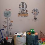 Hot Air Balloon Wall Stickers With Animals For Kids Room photo review