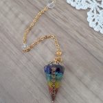 Orgonite Reiki Pendulum Natural Stone Chakra Amulet photo review