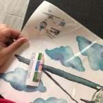 Hot Air Balloon Wall Stickers With Animals For Kids Room photo review