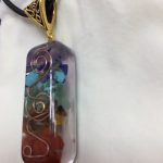 Retro Reiki Colorful Stone Chakra Orgone Pendant photo review