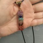 Retro Reiki Colorful Stone Chakra Orgone Pendant photo review