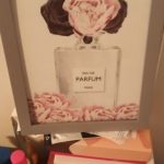 Pink Flower And Perfume Fashion Makeup Wall Art photo review