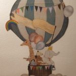 Hot Air Balloon Wall Stickers With Animals For Kids Room photo review