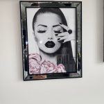 Pink Flower And Perfume Fashion Makeup Wall Art photo review
