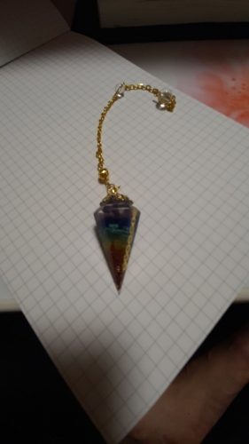 Orgonite Reiki Pendulum Natural Stone Chakra Amulet photo review