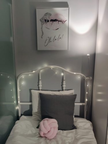 Pink Flower And Perfume Fashion Makeup Wall Art photo review