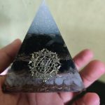 Powerful Obsidian Orgonite Pyramid With Copper For Reiki photo review