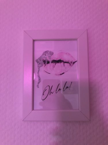 Pink Flower And Perfume Fashion Makeup Wall Art photo review