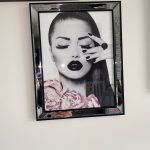 Pink Flower And Perfume Fashion Makeup Wall Art photo review