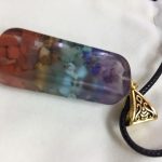 Retro Reiki Colorful Stone Chakra Orgone Pendant photo review