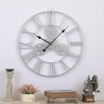 Wall Clock Handmade Oversized 3d Retro Rustic Decorative Luxury Art Big Gear Iron Vintage Large Wall 3 1