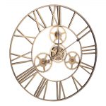 Wall Clock Handmade Oversized 3d Retro Rustic Decorative Luxury Art Big Gear Iron Vintage Large Wall 4 1