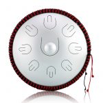 Hluru 2021 New Type Steel tongue drum 14 inch 9 note D minor handpan percussion instrument 3