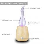 Round solid wood Waterless aromatherapy no water scent machine essential oil aroma diffuser aromatherapy home spa 2
