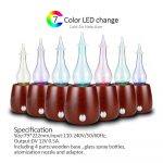 Round solid wood Waterless aromatherapy no water scent machine essential oil aroma diffuser aromatherapy home spa 3