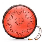 Tongue Drum 14 Inch 15 Notes Handpan Drum Tank Drum Chakra Drum for Meditation Yoga and 5