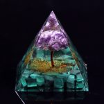 Tree Of Life Orgone Pyramid Healing Crystals Malachite Chakra Reiki Energy Pyramid For Positive Energy With