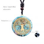 Tree Of Life Orgonite Necklace Energy Crystal Pendant Healing Reiki Chakra Yoga Meditation Orgone Pendant 5
