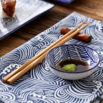 Vancasso Takaki Japanese Style Porcelain Sushi Plate Set with 2 Sushi Plates Dipping Dishes 2 Pairs 4