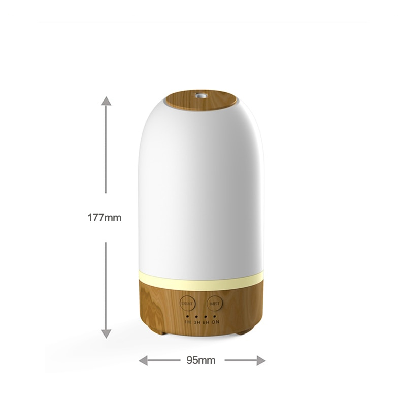 basic Air Humidifier Essential Oil Aromatherapy Diffuser Premium Ultrasonic Room Auto Power Off Waterless Free BPA Colorful