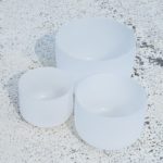 CVNC 8 Inch B 10 Inch F 12 Inch G Frosted Quartz Crystal Singing Bowl chakra 1