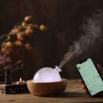 Solid Wood Aroma Diffuser Spray Humidifier Household Mute Large Capacity Night Light Wooden Aromatherapy Machine Waterless 2