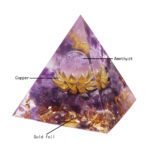 Healing Crystals Chakra Stones Emf Protection Orgone Pyramid Reiki Energy Meditation Pyramid For Positive Energy With 3