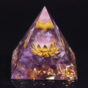 Healing Crystals Chakra Stones Emf Protection Orgone Pyramid Reiki Energy Meditation Pyramid For Positive Energy With