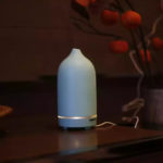 100ML Ceramic Air Humidifier Handmade Frosted Ultrasonic Essential Oil Aromatherapy Diffuser Nano Atomized for Bedroom Baby 4