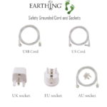 EARTHING Bed pad Silver Antimicrobial Fabric Conductive Grounding kit A quality earth balance Anti stati with 5