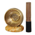 3 15 inch 8 CM Silent Mind Tibetan Singing Bowl Set Antique Design With Dual Surface 1