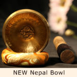 3 15 inch 8 CM Silent Mind Tibetan Singing Bowl Set Antique Design With Dual Surface 4
