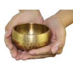 3 15 inch 8 CM Silent Mind Tibetan Singing Bowl Set Antique Design With Dual Surface 5