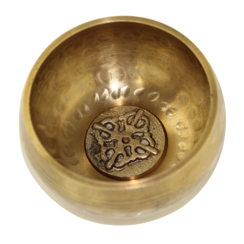 3 15 inch 8 CM Silent Mind Tibetan Singing Bowl Set Antique Design With Dual Surface 6