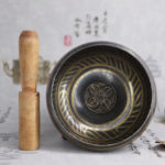 Handmade 3 15 Inch Tibetan Bell Metal Singing Bowl with Striker for Buddhism Buddhist Meditation Healing