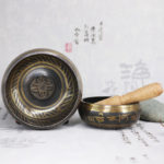 Handmade 3 15 Inch Tibetan Bell Metal Singing Bowl with Striker for Buddhism Buddhist Meditation Healing 2
