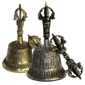 Tibetan Buddhist Meditation Bell and Dorje Set Shiplies Extra Loud Multi Purpose Hand Call Bell 6